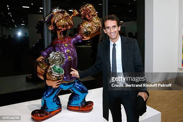 Of Fnac Alexandre Bompard attends the 'Jeff Koons' Retrospective Exhibition : Opening Evening at Beaubourg on November 24, 2014 in Paris, France.
