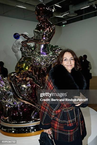 Nathalie Rykiel attends the 'Jeff Koons' Retrospective Exhibition : Opening Evening at Beaubourg on November 24, 2014 in Paris, France.