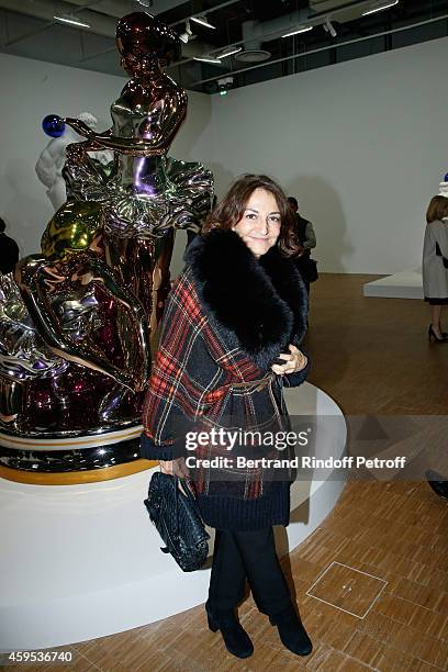 Nathalie Rykiel attends the 'Jeff Koons' Retrospective Exhibition : Opening Evening at Beaubourg on November 24, 2014 in Paris, France.