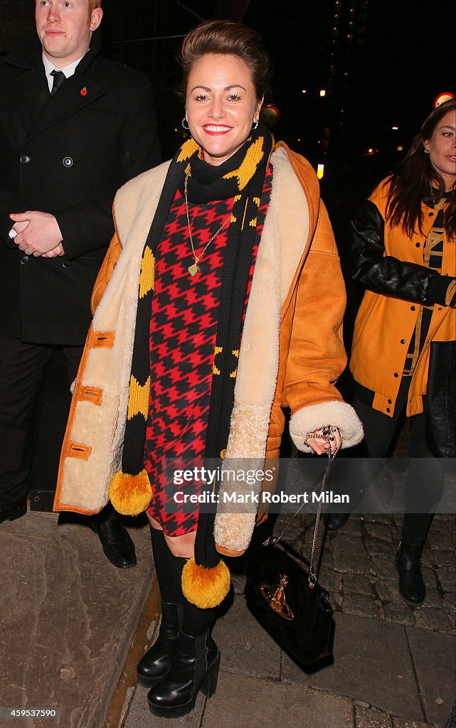 London Celebrity Sightings -  November 24, 2014