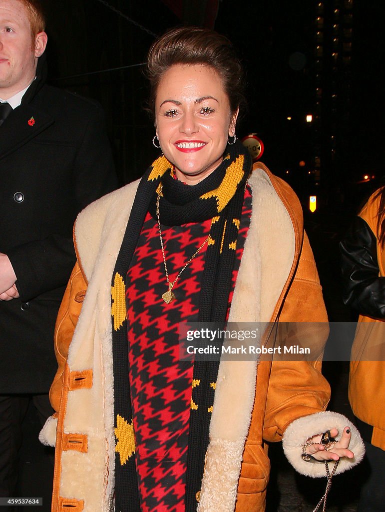 London Celebrity Sightings -  November 24, 2014