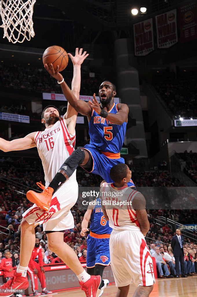 New York Knicks v Houston Rockets