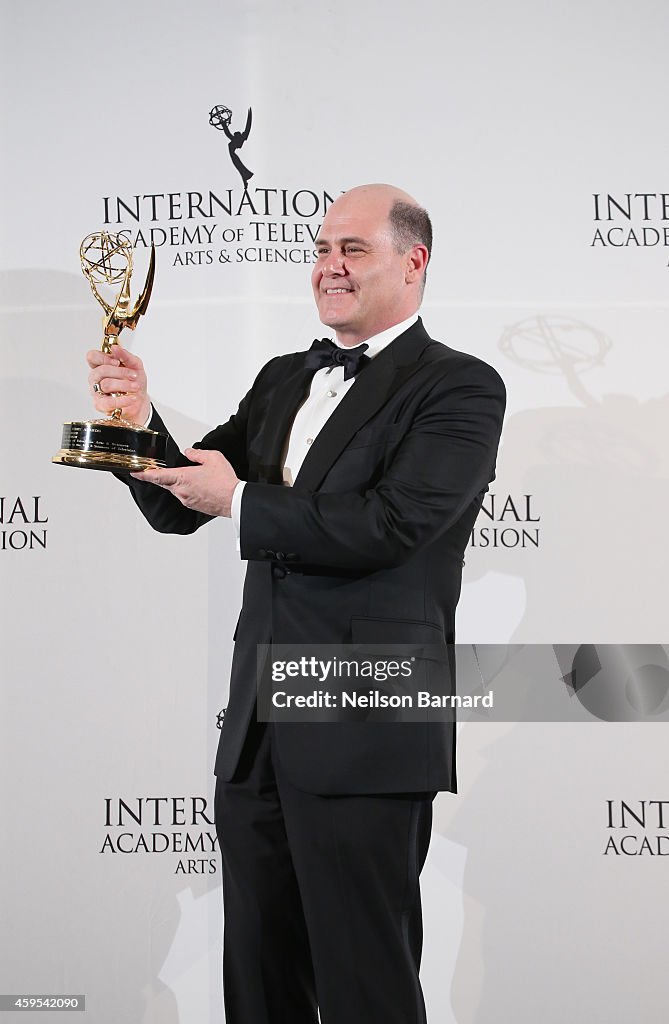 2014  International Academy Of Television Arts & Sciences Awards - Press Room