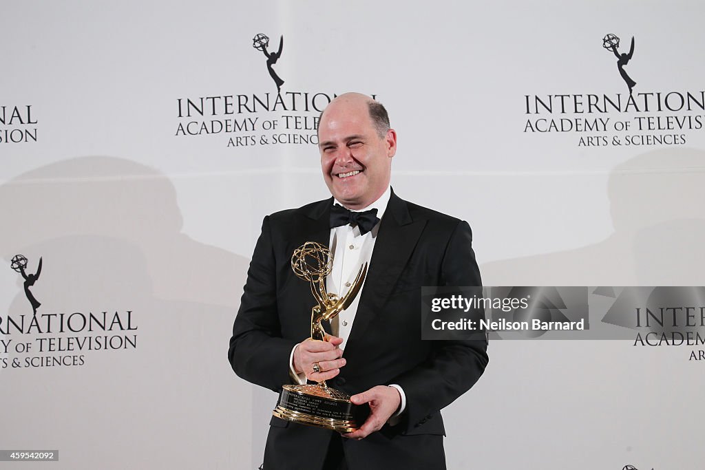 2014  International Academy Of Television Arts & Sciences Awards - Press Room