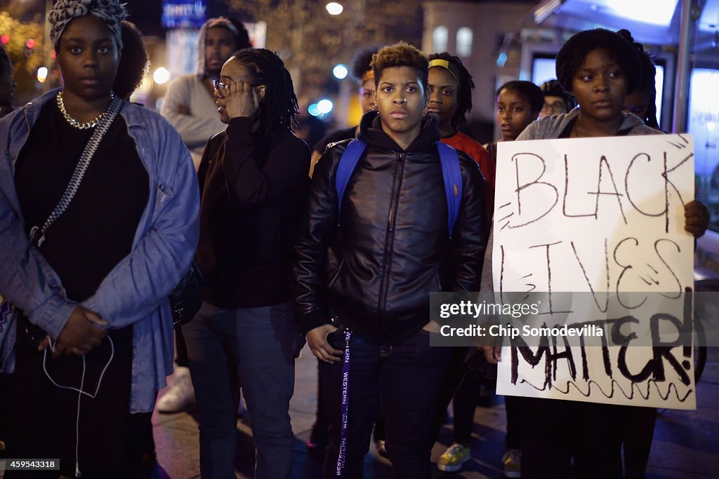 Hundreds Rally In DC After Grand Jury Decision In Michael Brown Shooting