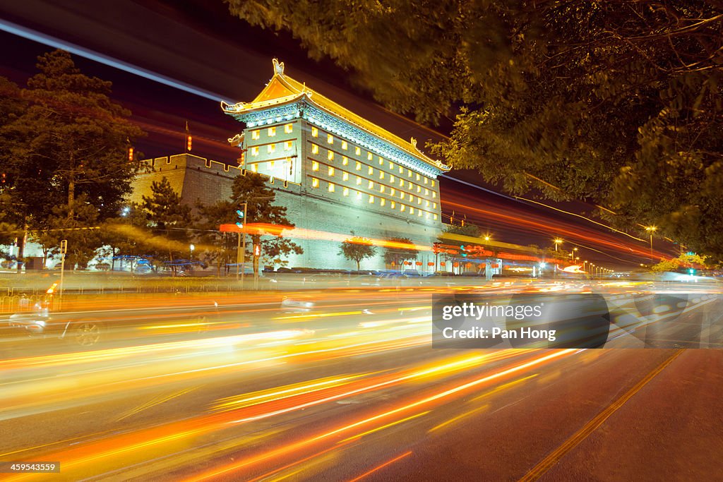 Xi'an  traffic at night