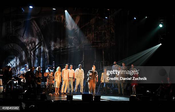 Billy Burke and cast perform during 'Ghost Brothers of Darkland County' Muscial - New York, NY at Beacon Theatre on November 24, 2014 in New York...