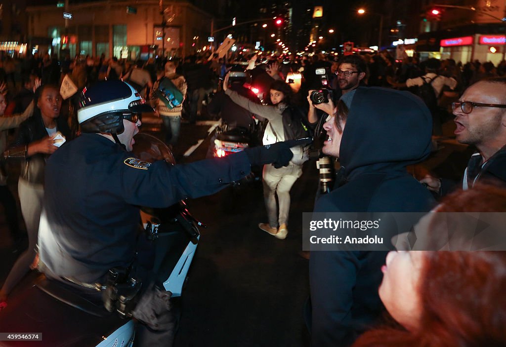 Protests take place after Ferguson decision