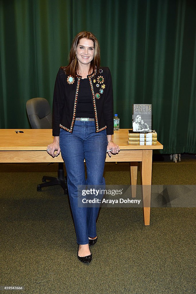 Brooke Shields Signs Copies Of Her New Book "There Was A Little Girl"