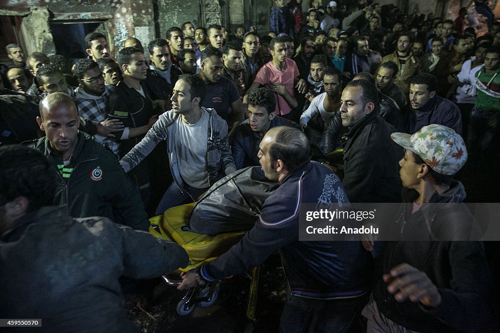 A building collapsed in Cairo