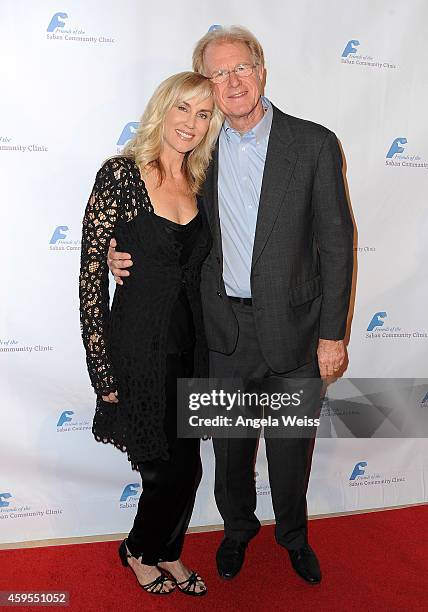 Rachelle Carson and Ed Begley Jr. Attend Saban Community Clinic's 38th Annual Dinner at The Beverly Hilton Hotel on November 24, 2014 in Beverly...