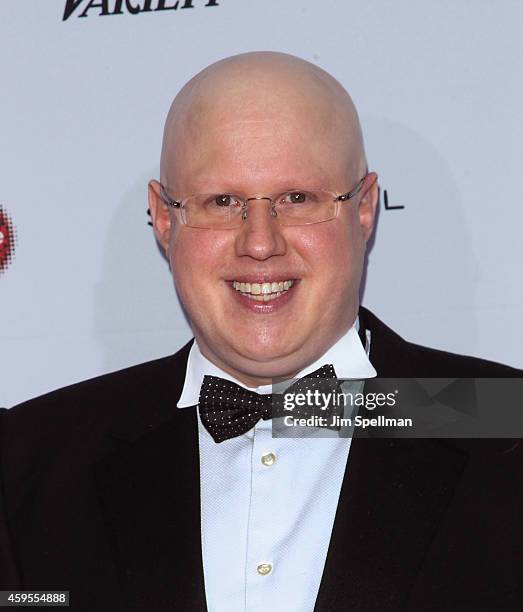Comedian Matt Lucas attends the 2014 International Academy Of Television Arts & Sciences Awards at the New York Hilton on November 24, 2014 in New...