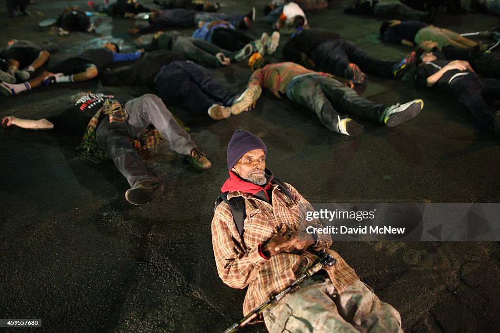 Protesters In LA React To Grand Jury Decision In Ferguson Case