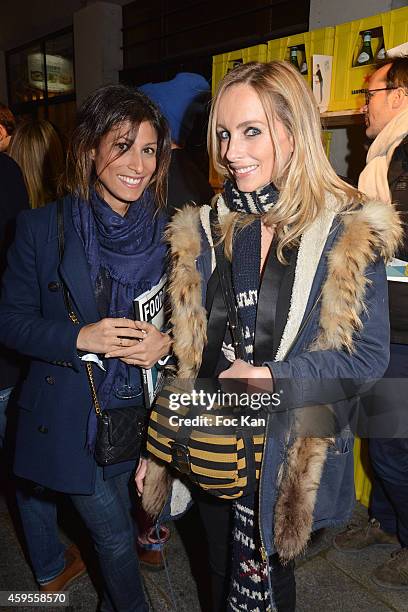Emmanuelle Boyer and Anne Denis attend 'Les Fooding 2015' Ceremony Cocktail at Passage Panorama on November 24, 2014 in Paris, France.
