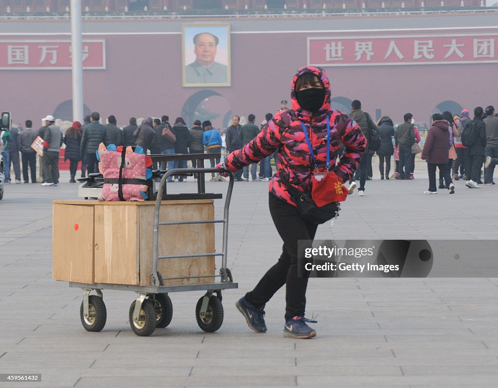 Yellow Alert For Air Pollution In Beijing