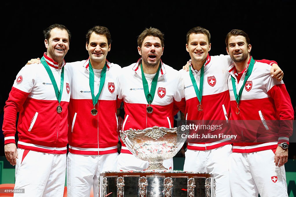 France v Switzerland - Davis Cup World Group Final: Day Three