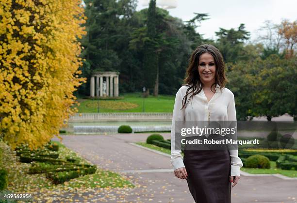 Malu poses during the 'Onda Awards 2014' press conference at the Palauet Albeniz on November 25, 2014 in Barcelona, Spain.