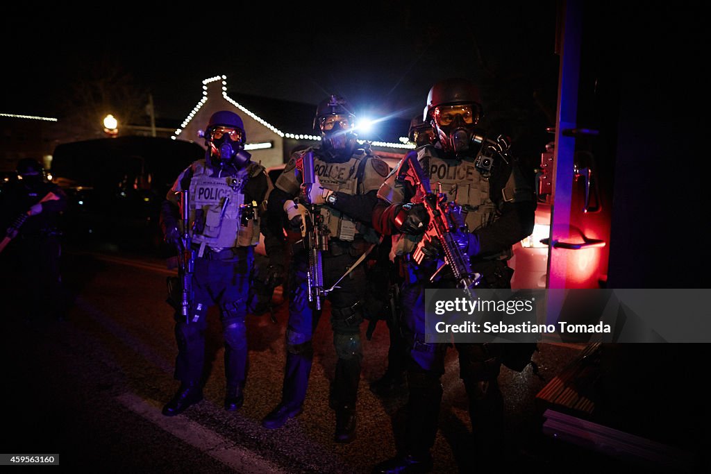Protests Erupt in Ferguson Upon Grand Jury Announcement