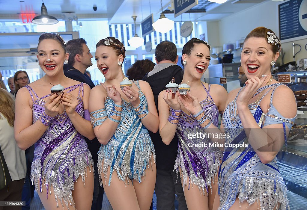 Launch Of The New Rockettes Cupcake Design Inspired By The Radio City Christmas Spectacular's Finale Number "Snow"