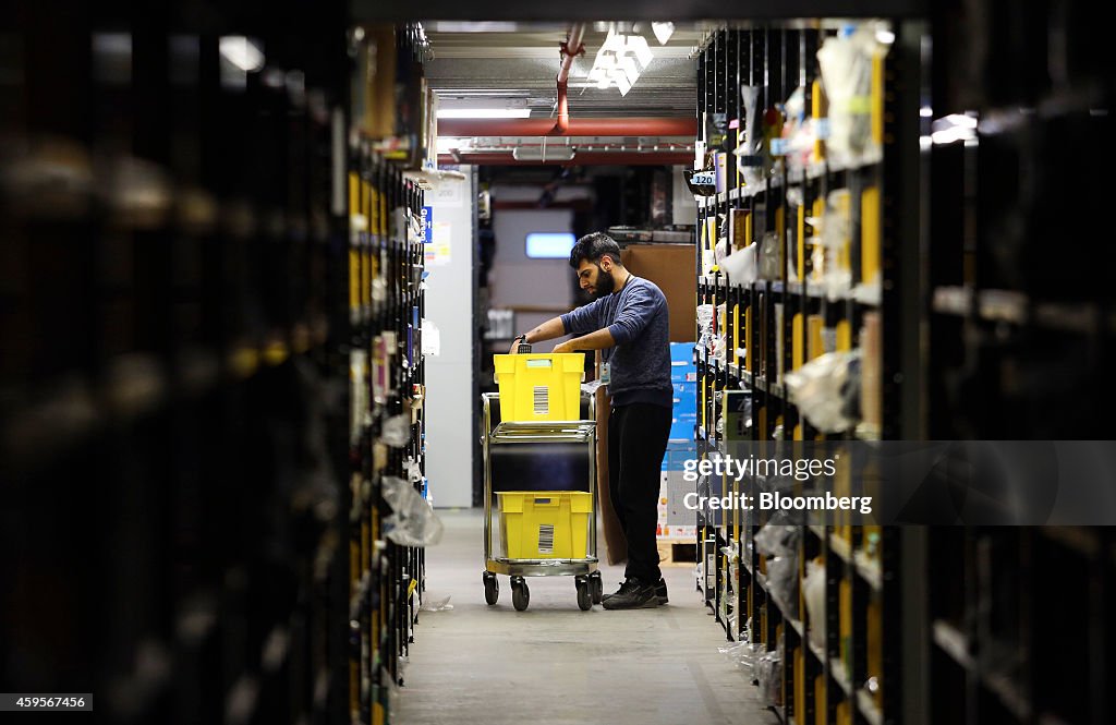 Inside An Amazon.com Inc. Fulfillment Center Ahead Of Black Friday And Cyber Monday