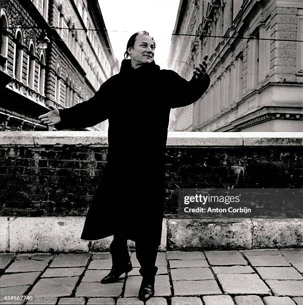 Actor Klaus Maria Brandauer is photographed for Stern Magazine on April 17, 1997 in Vienna, Austria.