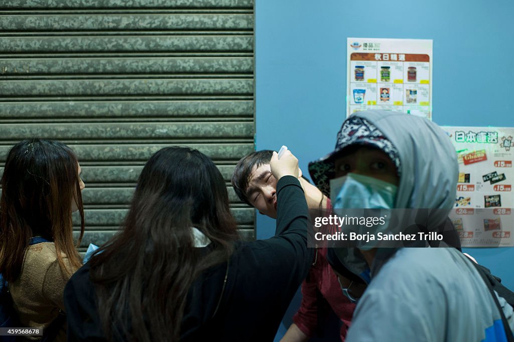 Police Continue Efforts To Clear Hong Kong Protest Sites