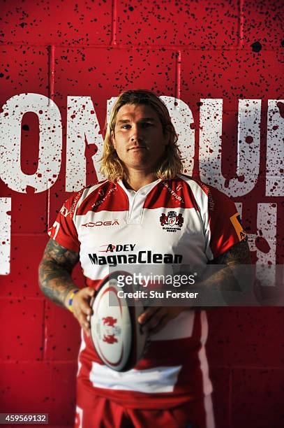 Gloucester Rugby and Wales hooker Richard Hibbard, pictured at Kingsholm Stadium on August 13, in Gloucester, England.