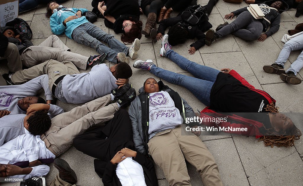 Protests Continue In DC One Day After Ferguson Grand Jury Decision