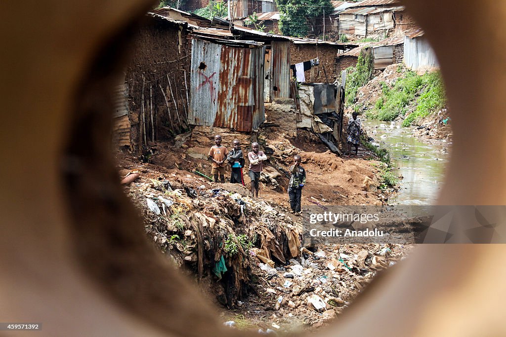 One of the biggest slums in the world "Kibera"