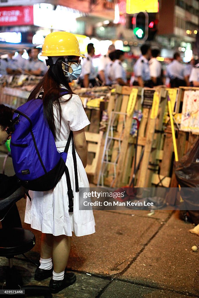 Police Continue Efforts To Clear Hong Kong Protest Sites