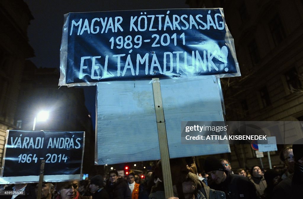 HUNGARY-DEMONSTRATION-PENSIONS