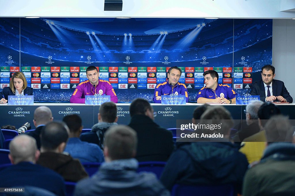 Galatasaray's press conference in Brussels