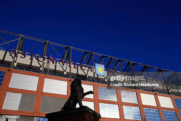 General view outside the stadium during the Barclays Premier League match between Aston Villa and Swansea City at Villa Park on December 28, 2013 in...