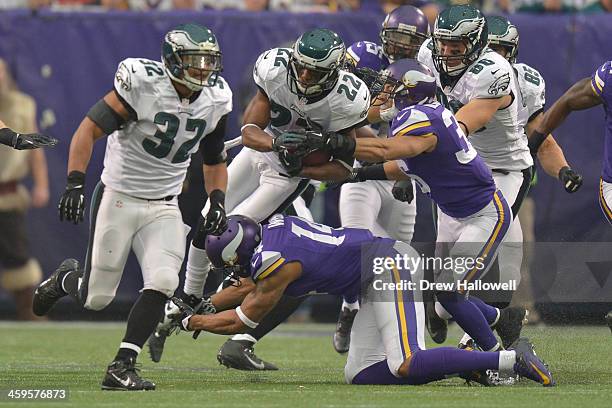 Brandon Boykin of the Philadelphia Eagles runs against the Minnesota Vikings at Mall of America Field on December 15, 2013 in Minneapolis, Minnesota....