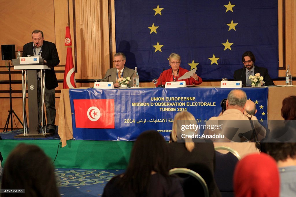 Head of EU EOM holds a press conference in Tunis