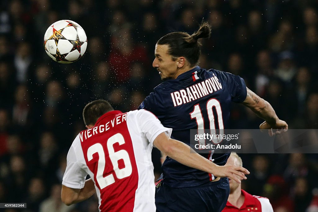 UEFA Champions League - Paris Saint-Germain v Ajax