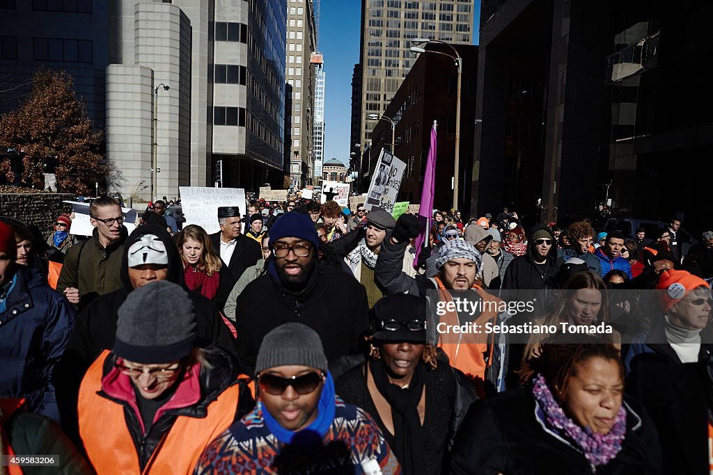 Protests Continue in Ferguson After Grand Jury Announcement