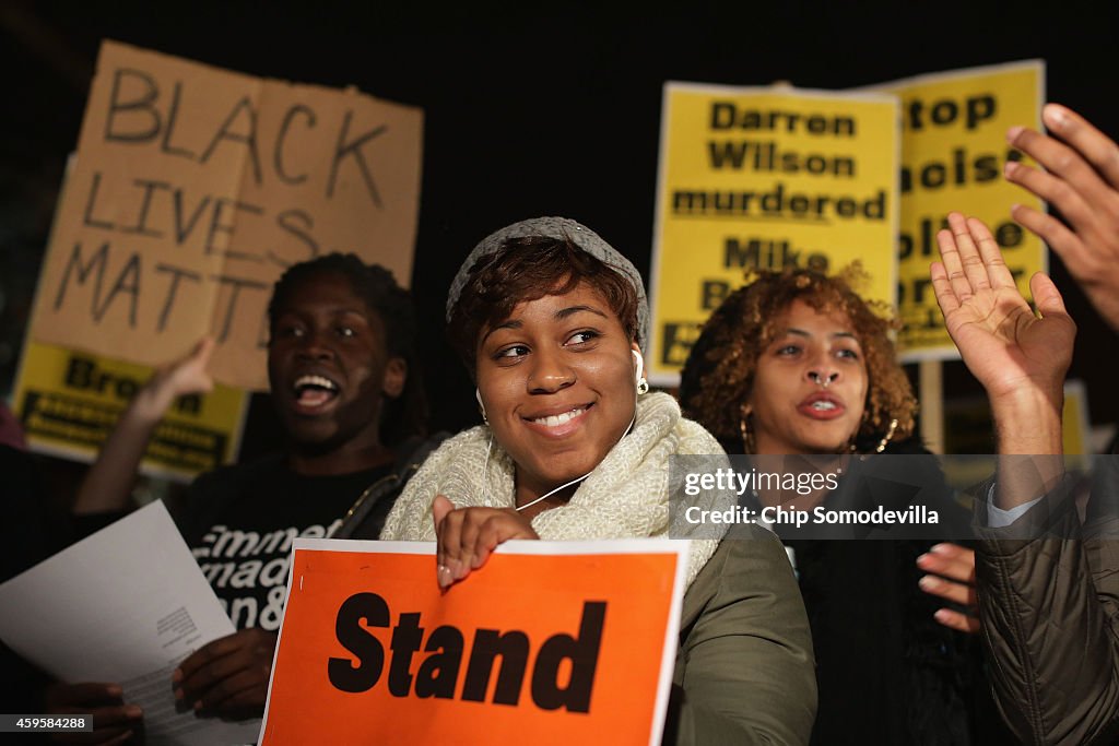 Protests Continue In DC One Day After Ferguson Grand Jury Decision