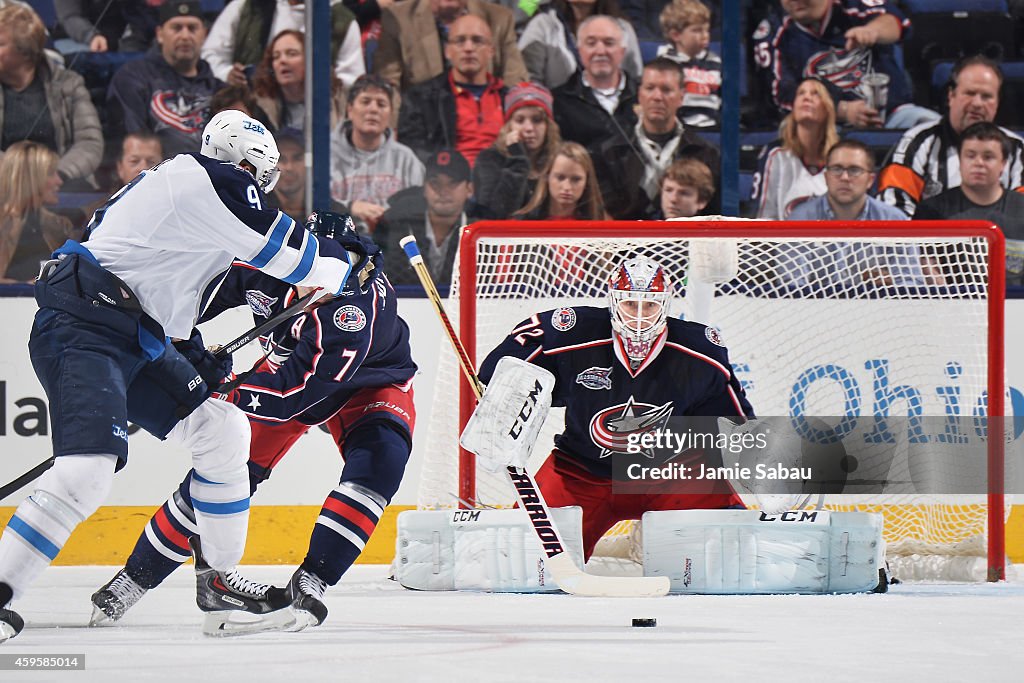 Winnipeg Jets v Columbus Blue Jackets