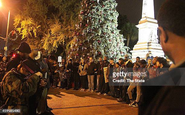 Rally at the South Carolina State House, in Columbia, S.C., in the wake of the grand jury decision not to indict officer Darren Wilson in the...