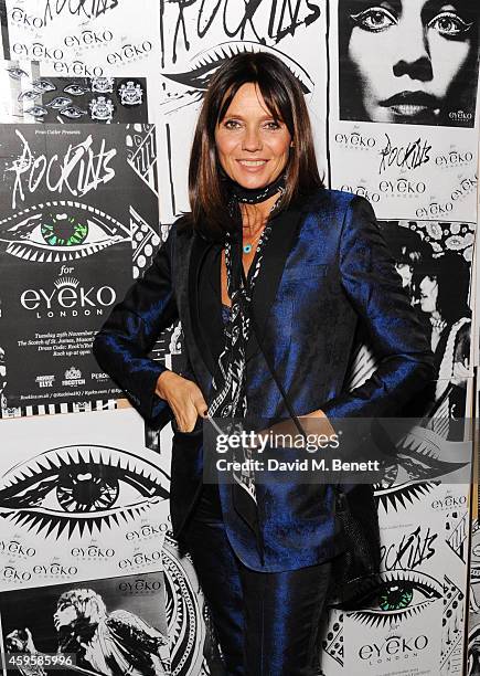 Countess Debonaire von Bismarck attends the launch of the Rockins For Eyeko collection at The Scotch of St James on November 25, 2014 in London,...