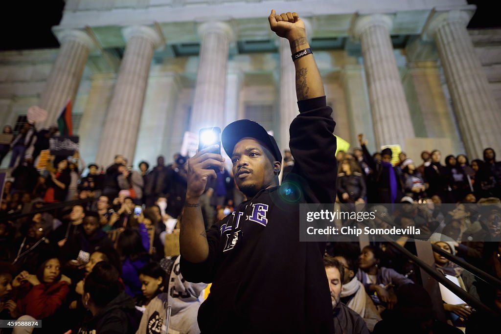 Protests Continue In DC One Day After Ferguson Grand Jury Decision