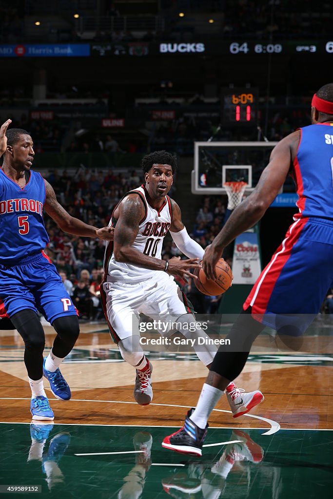 Detroit Pistons v Milwaukee Bucks