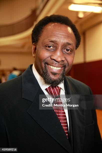 Thomas Hearns attends the All Star Giveback: Thanksgiving Edition on November 25, 2014 in River Rouge, Michigan.