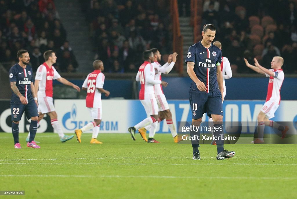 Paris Saint-Germain FC v Ajax Amsterdam FC - Champions League