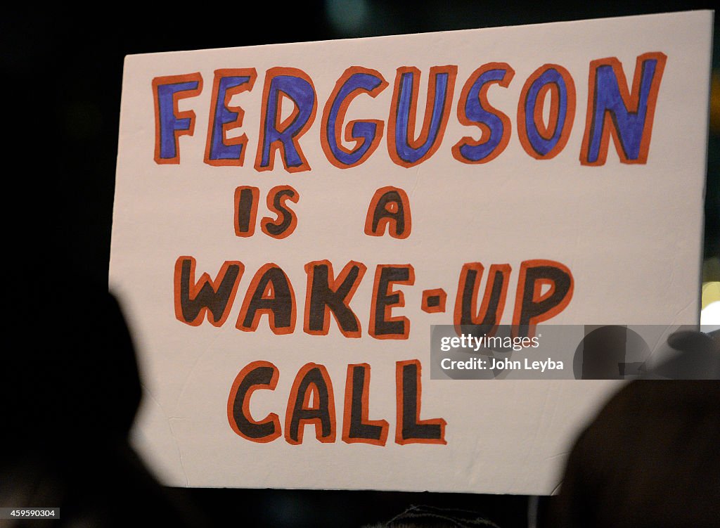 Solidarity with Ferguson Protesters in an ongoing peaceful movement against police brutality.
