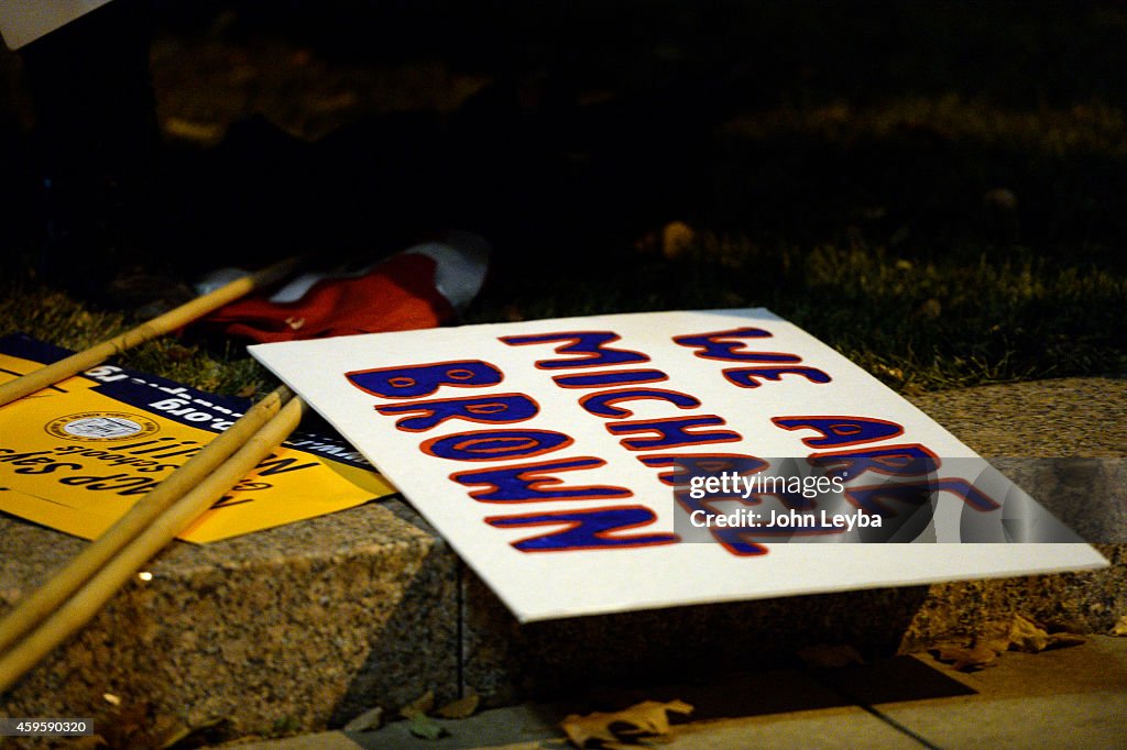 Solidarity with Ferguson Protesters in an ongoing peaceful movement against police brutality.