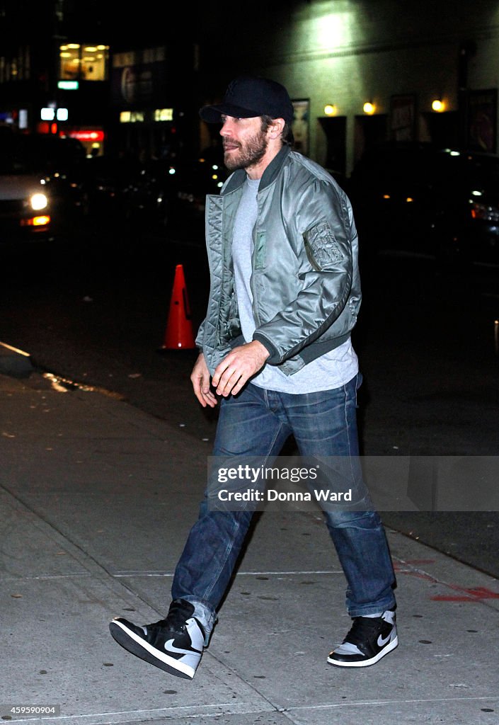 Celebrities Visit "Late Show With David Letterman" - November 25, 2014