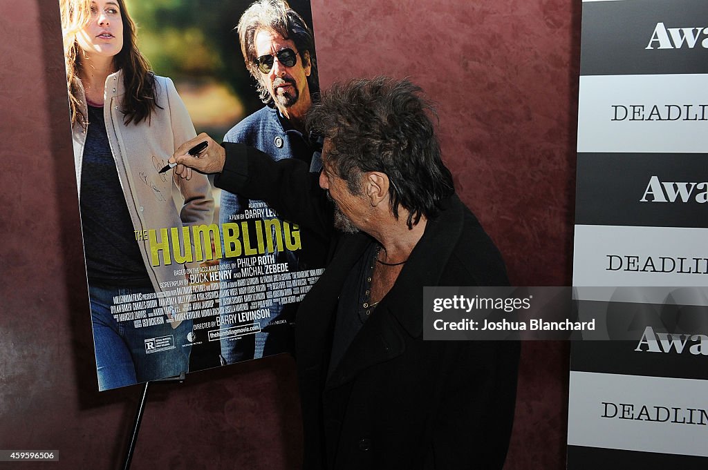 Awardsline/Deadline Hollywood Screening Of "The Humbling"