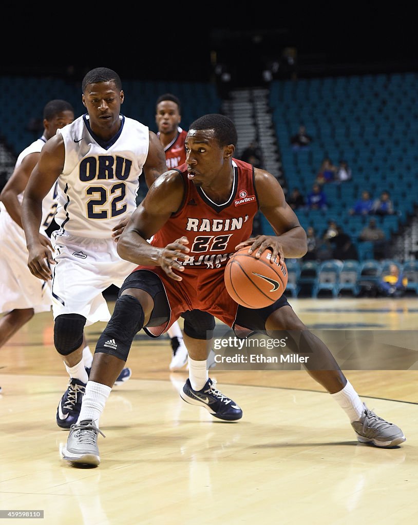 2014 MGM Grand Main Event Basketball Tournament - Louisiana-Lafayette v Oral Roberts